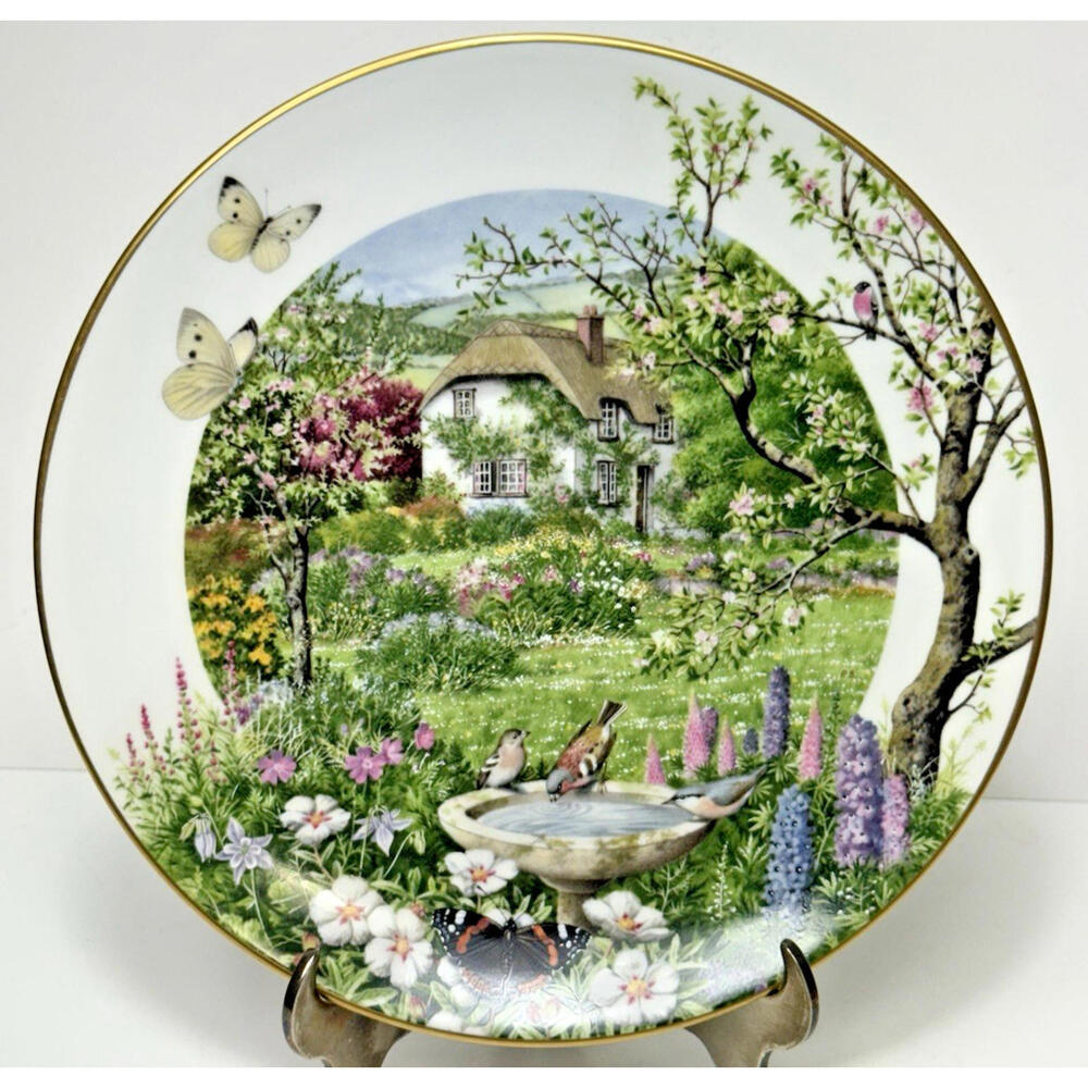 VTG Royal Worcester Plate June In A Country Garden Peter Barrett Ltd Edition 79